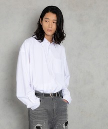 ADAMPATEK/ap embroidery looose shirt/刺繍入りルーズベーシックシャツ(AP2425018)
