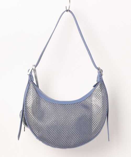 Desigual（デシグアル）の「REPRISE ATENEA MESH CASCAIS メッシュパネル クレセントバッグ（ショルダーバッグ・レディース・ホワイト/ブルー・FREE）」の3枚目の写真