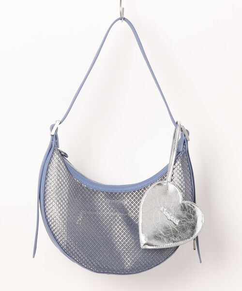 Desigual（デシグアル）の「REPRISE ATENEA MESH CASCAIS メッシュパネル クレセントバッグ（ショルダーバッグ・レディース・ホワイト/ブルー・FREE）」の14枚目の写真