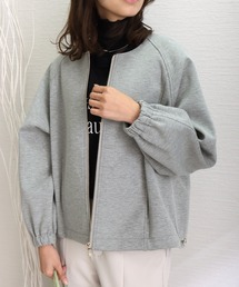 libelle more | ダンボールポンチ ノーカラーギャザーブルゾン(ブルゾン)