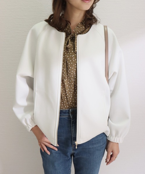 美品　ピノーレ　ノーカラーギャザーバルーン　ナイロンブルゾン 七分丈　38 楽天市場】【25AW×半額クーポン】ギャザー バルーンスリーブ