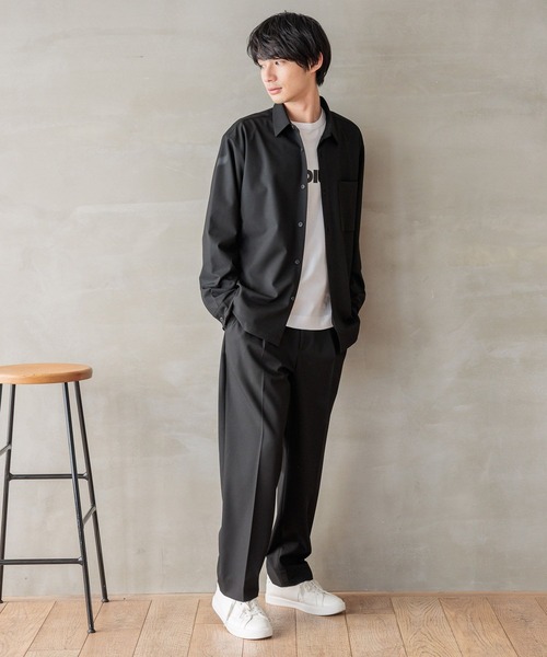 パンツ archive wide slacks セール】SIDE ZIP WIDE SLACKS PANTS/サイドジップワイド