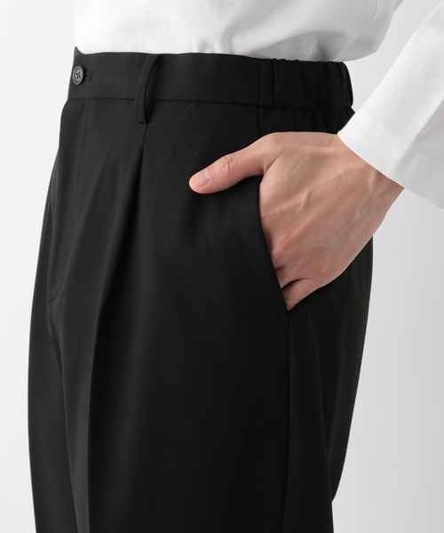 GLOBAL WORK（グローバルワーク）の「アーバンクリーンワイドパンツ/147019（スラックス・メンズ・チャコールグレー/ブラック・SMALL/X-LARGE/LARGE/MEDIUM）」の16枚目の写真