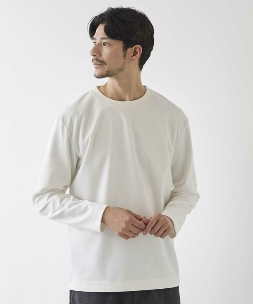 UNION STATION（ユニオンステーション）の「フェイクスウェードエンボス加工スウェット（スウェット・メンズ・ネイビー/オフホワイト・M/L/LL）」の9枚目の写真