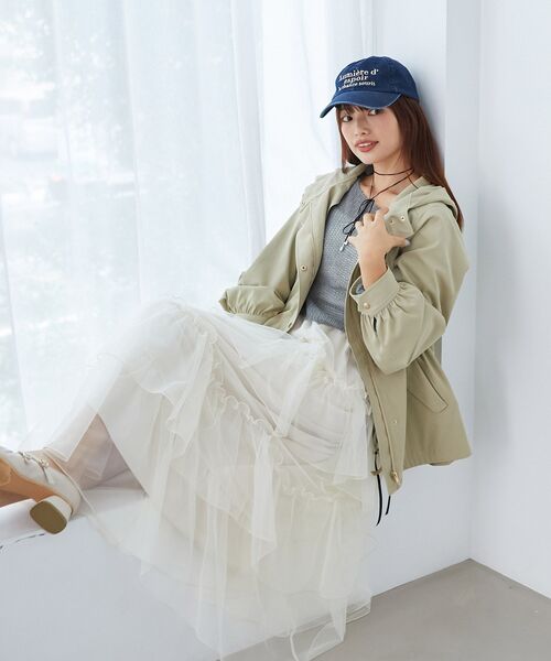 MAJESTIC LEGON（マジェスティックレゴン）の「ロゴデニムキャップ（キャップ・レディース・ネイビー/サックスブルー・FREE）」の6枚目の写真