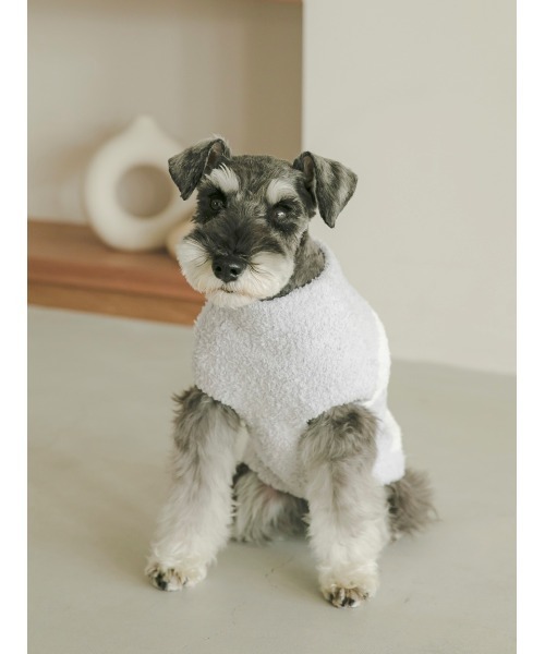 ジェラートピケ ベビモコシュナウザージャガードプルオーバー L gelato pique 犬 服 「CAT＆DOG」ベビモコシュナウザー