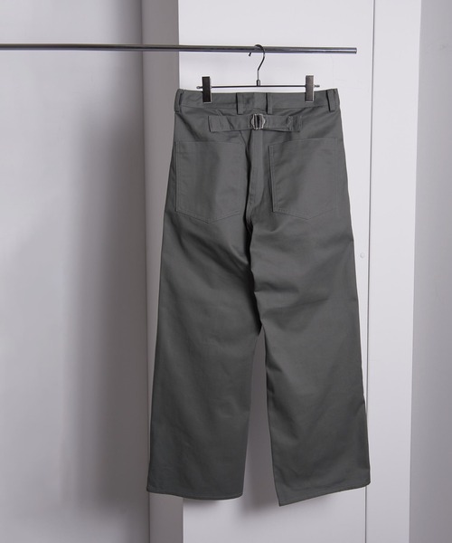 NewAnce(ニュアンス)の「【NewAnce】New Cinch Buckles Chino Pants(チノパンツ・メンズ・サックスブルー/ブラック/グレー・S/M/L)」の6枚目の写真