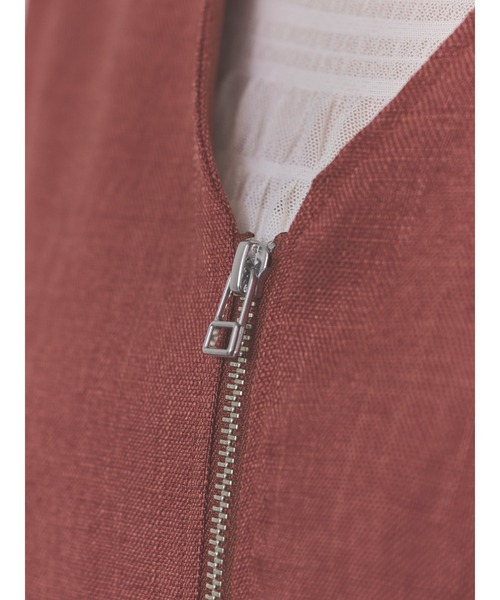 DOLLUPOOPS(ドールアップウップス)の「【定番オケージョンアイテム】ポケットチュールフリルモチーフブルゾン(ブルゾン・レディース・チャコールグレー/レンガ/ブラック・38)」の13枚目の写真