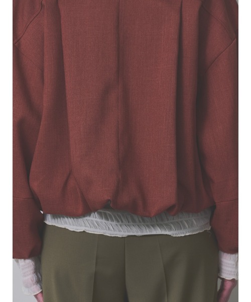 DOLLUPOOPS(ドールアップウップス)の「【定番オケージョンアイテム】ポケットチュールフリルモチーフブルゾン(ブルゾン・レディース・チャコールグレー/レンガ/ブラック・38)」の17枚目の写真