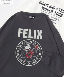 THE FELiX（フェリクス）の「2025SS FELIX THE CAT/フィリックス・ザ・キャット キャラクター ヴィンテージライク フロント バックプリント ラグランロンT レディース メンズ（Tシャツ/カットソー・メンズ）」