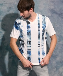 HIDEAWAYS NICOLE | フォトラインアラカルトVネック半袖Ｔシャツ(Tシャツ/カットソー)