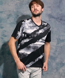 HIDEAWAYS NICOLE | フォトラインアラカルトVネック半袖Ｔシャツ(Tシャツ/カットソー)