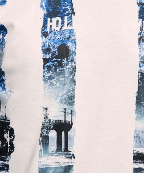 HIDEAWAYS NICOLE（ハイダウェイニコル）の「フォトラインアラカルトVネック半袖Ｔシャツ（Tシャツ/カットソー・メンズ・ホワイト系その他/オフホワイト/ブラック系その他/ブラック・MEDIUM/LARGE/X-LARGE）」の16枚目の写真