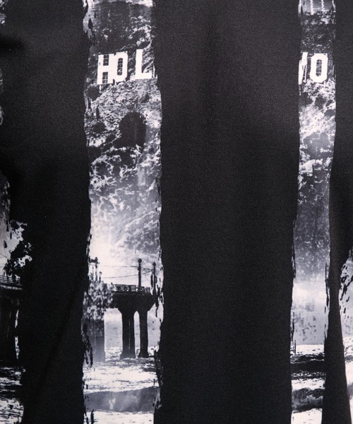 HIDEAWAYS NICOLE（ハイダウェイニコル）の「フォトラインアラカルトVネック半袖Ｔシャツ（Tシャツ/カットソー・メンズ・ホワイト系その他/オフホワイト/ブラック系その他/ブラック・MEDIUM/LARGE/X-LARGE）」の17枚目の写真