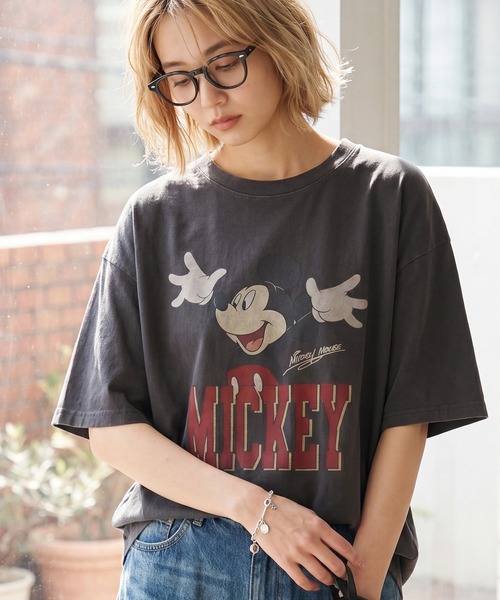 Disney（ディズニー）の「【Disneycollection/ディズニーコレクション】ヴィンテージピグメント加工アソートデザイン 半袖Tシャツ（Tシャツ/カットソー・メンズ・ブラック系/ブラック系1/ブラック系2/ブラック系3/ブラック系4/ブラック系5/ブラック系6/ブラック系7/ブラック系8/ブラック系その他6/ブラック系その他4/ブラック系その他5/ブラック系その他3/ブラック系その他/ブラック系その他2/ブラック系9・XL/L/M）」の3枚目の写真