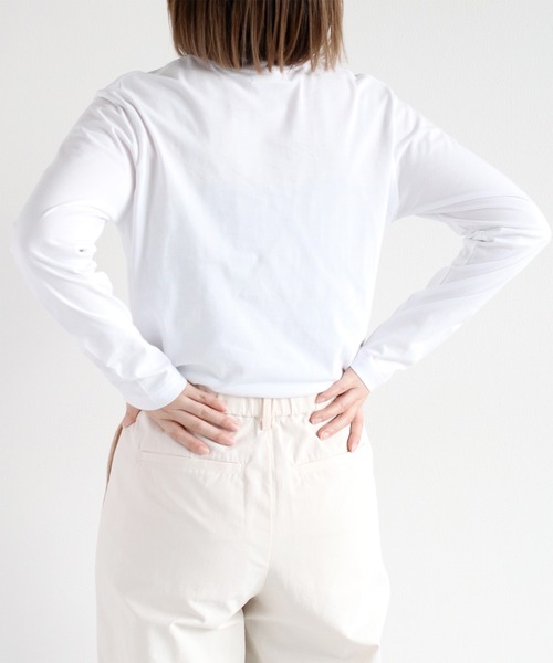 cepo(セポ)の「21/- 天竺ロゴロングスリーブTee(Tシャツ/カットソー・レディース・ホワイト系2/ホワイト系1/ブラック・M)」の16枚目の写真