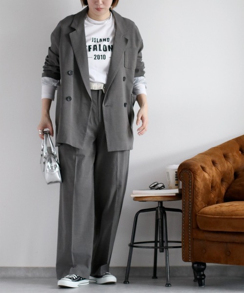 cepo(セポ)の「21/- 天竺ロゴロングスリーブTee(Tシャツ/カットソー・レディース・ホワイト系2/ホワイト系1/ブラック・M)」の9枚目の写真