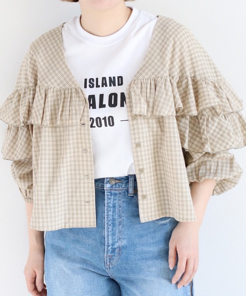 cepo(セポ)の「21/- 天竺ロゴロングスリーブTee(Tシャツ/カットソー・レディース・ホワイト系2/ホワイト系1/ブラック・M)」の4枚目の写真