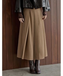 Re:EDIT（リエディ）の「[2025AW COLLECTION][低身長サイズ有][スリットファスナー付き］2WAYストレッチミックスツイルプリーツスカート（スカート）」