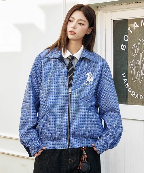 Harsh and Cruel 刺繍ロゴ  ユニセックス ジャケット レトロ Harsh and Cruel 刺繍ロゴ ユニセックス ジャケット レトロ