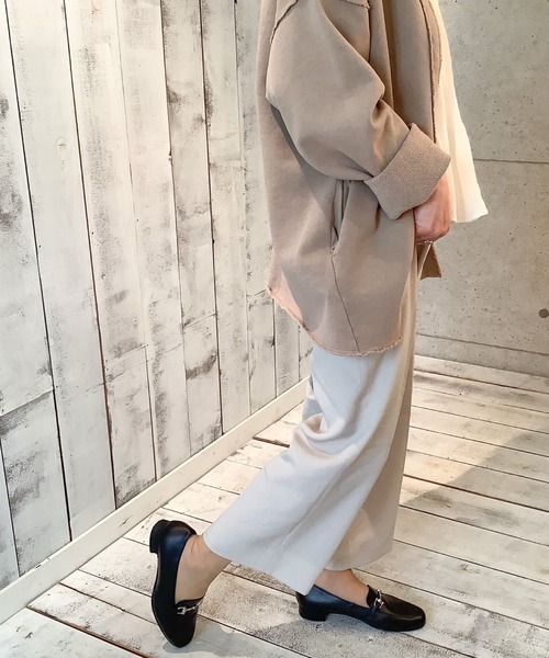 blanc/bleu（ブランブルー）の「【日本製／本革】ビット付きローファー（ローファー・レディース・ブラック/ダークベージュ・23.0cm/22.5cm/23.5cm/24.0cm/24.5cm）」の15枚目の写真