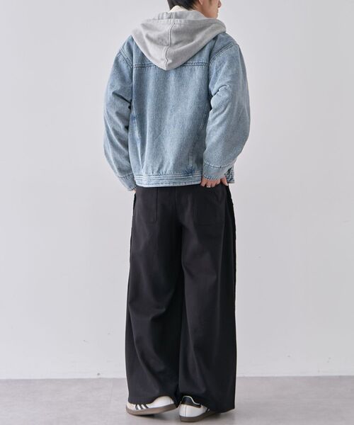 CRAFT STANDARD BOUTIQUE（クラフトスタンダードブティック）の「レイヤードデニムジャケット（テーラードジャケット・メンズ・インディゴブルー/ブラック・M/L/XL）」の16枚目の写真