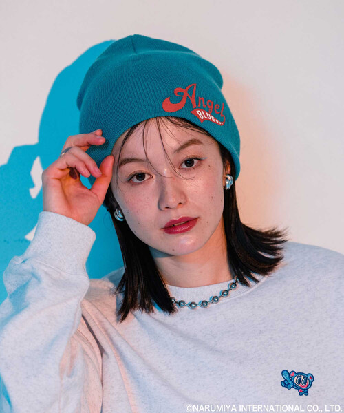 FREAK'S STORE(フリークスストア)の「ナルミヤキャラクターズ × FREAK'S STORE/ナルミヤキャラクターズ ナルミヤキャラクターズ ビーニー/ニット帽(ニットキャップ/ビーニー・レディース・ナチュラル/ピンク/サックスブルー・ONE SIZE)」の4枚目の写真