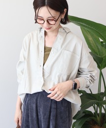 バックタックオーバーサイズシャツ