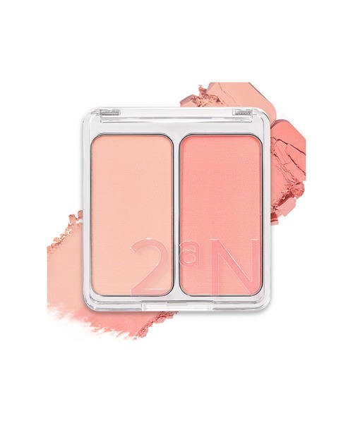 2aN(トゥーエーエヌ)の「【2aN/トゥーエーエヌ】DUAL CHEEK(デュアルチーク)(チーク・レディース・07 PEACH FIZZ/08 NUDE HAZE/10 LOVE POTION/11 JUICY PEACH/12 ORANGE FLARE/09 HEART BALLOON/01 COTTON CANDY VIOLET/02 LOVE ROSY/05 MOOD IN CHEEK/06 PINK PETAL/04 HOT LIVING CORAL/03 COCO CORAL/13 Berry Cupid/14 Love Cupid/17 Bubble Heart/16 Pink Tension/15 Mango Berry・FREE)」の5枚目の写真