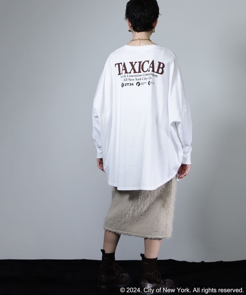 セール】(CREOLME)NYCビッグロングTシャツ（Tシャツ/カットソー