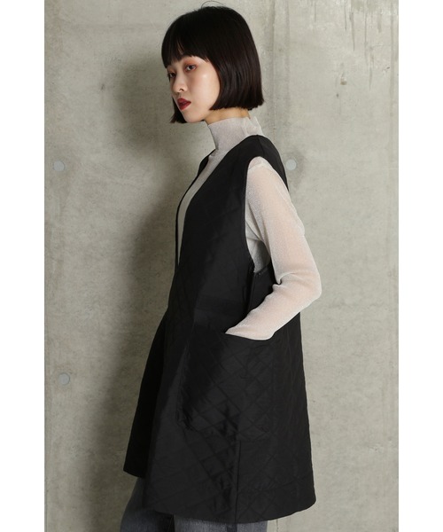 CHIGNON(シニヨン)の「(CHIGNON)Aラインキルトチュニック(チュニック・レディース・ブラック/ホワイト・ONE SIZE)」の16枚目の写真