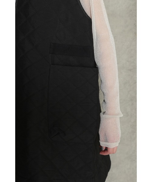 CHIGNON(シニヨン)の「(CHIGNON)Aラインキルトチュニック(チュニック・レディース・ブラック/ホワイト・ONE SIZE)」の21枚目の写真