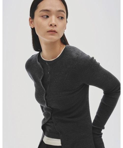 Silkwool Knit Cardigan（ニット/セーター）｜TODAYFUL