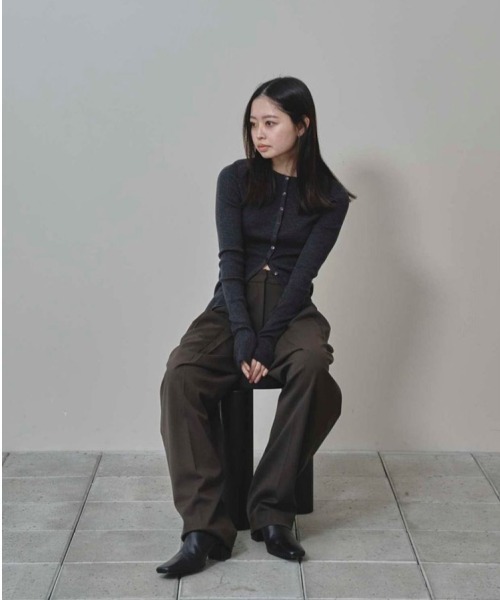 Silkwool Knit Cardigan（ニット/セーター）｜TODAYFUL