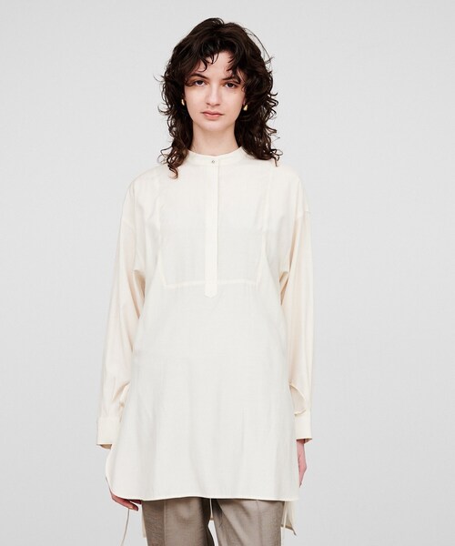 cloenc（クロエンス）の「【手洗い可】シャイニーリボンブラウス（シャツ/ブラウス・レディース・ピンク/ライトグリーン/アイボリー・02）」の8枚目の写真