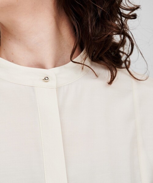 cloenc（クロエンス）の「【手洗い可】シャイニーリボンブラウス（シャツ/ブラウス・レディース・ピンク/ライトグリーン/アイボリー・02）」の11枚目の写真