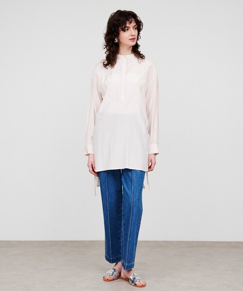 cloenc（クロエンス）の「【手洗い可】シャイニーリボンブラウス（シャツ/ブラウス・レディース・ピンク/ライトグリーン/アイボリー・02）」の14枚目の写真