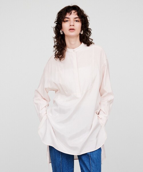 cloenc（クロエンス）の「【手洗い可】シャイニーリボンブラウス（シャツ/ブラウス・レディース・ピンク/ライトグリーン/アイボリー・02）」の15枚目の写真