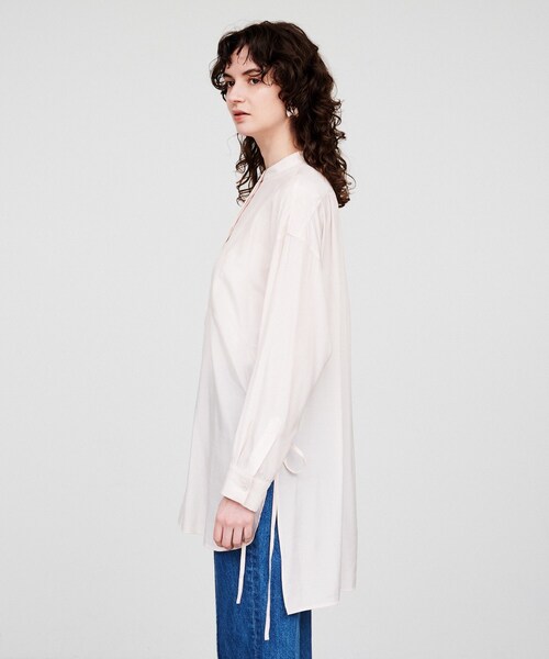 cloenc（クロエンス）の「【手洗い可】シャイニーリボンブラウス（シャツ/ブラウス・レディース・ピンク/ライトグリーン/アイボリー・02）」の16枚目の写真