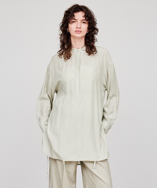 cloenc（クロエンス）の「【手洗い可】シャイニーリボンブラウス（シャツ/ブラウス・レディース・ピンク/ライトグリーン/アイボリー・02）」の20枚目の写真