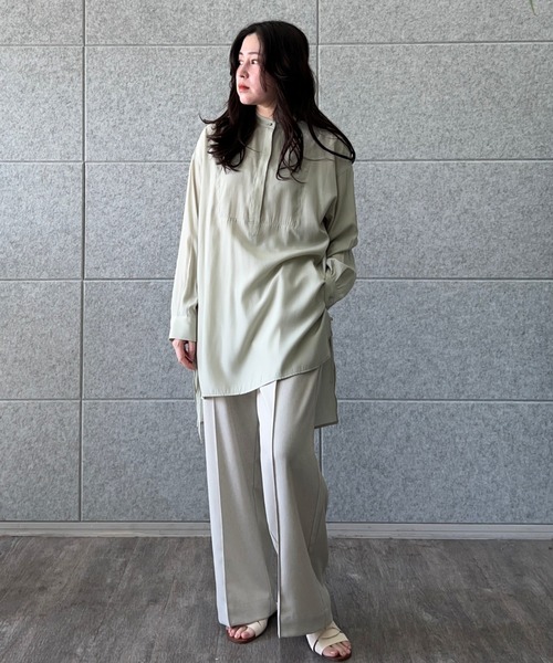 cloenc（クロエンス）の「【手洗い可】シャイニーリボンブラウス（シャツ/ブラウス・レディース・ピンク/ライトグリーン/アイボリー・02）」の6枚目の写真