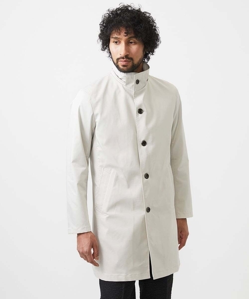 MICHEL KLEIN HOMME (ミッシェルクランオム)の「フード付きスタントカラーコート(ステンカラーコート・メンズ・ライトグレー/ブラック/ブルー・MEDIUM/LARGE/X-LARGE)」の18枚目の写真