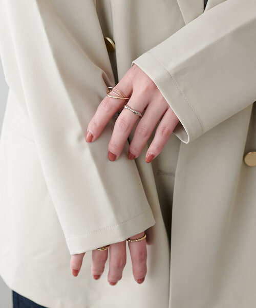 DISCOAT(ディスコート)の「【新色追加!/オンオフ使える◎】金釦テーラードジャケット《WEB限定》(テーラードジャケット・レディース・ブラック/ベージュ/グレー/カーキ/ライトベージュ/アイボリー/ブラウン・FREE)」の13枚目の写真