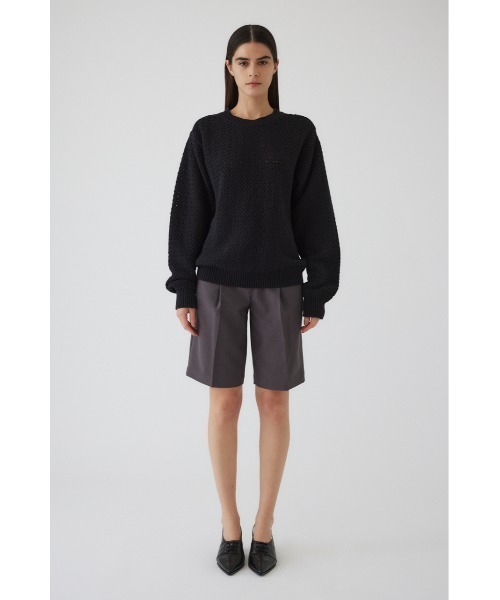 RIM.ARK(リムアーク)の「Pattern knitting cotton knit パターンニッティングコットンニット(ニット/セーター・レディース・ライトブルー/ベージュ/ブラック・38/36)」の17枚目の写真