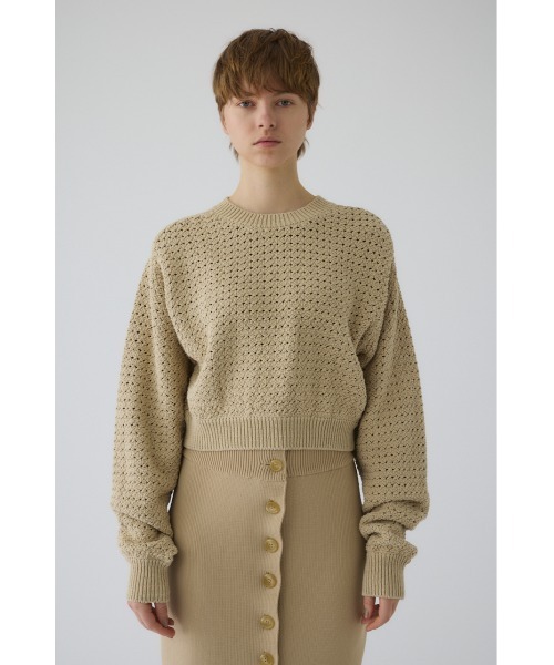 RIM.ARK コンビネーションニットトップス RIM.ARK | Toggle motif knit tops (KNITWEAR ) |RIM.ARK ONLINE STORE