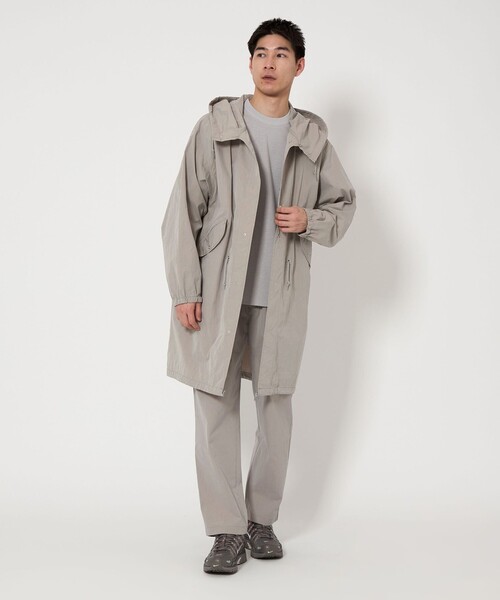 green label relaxing(グリーンレーベルリラクシング)の「コットン ナイロン バイオウォッシュ スノーパーカー -撥水-(ミリタリージャケット・メンズ・ネイビー/ライトグレー・M/L)」の9枚目の写真