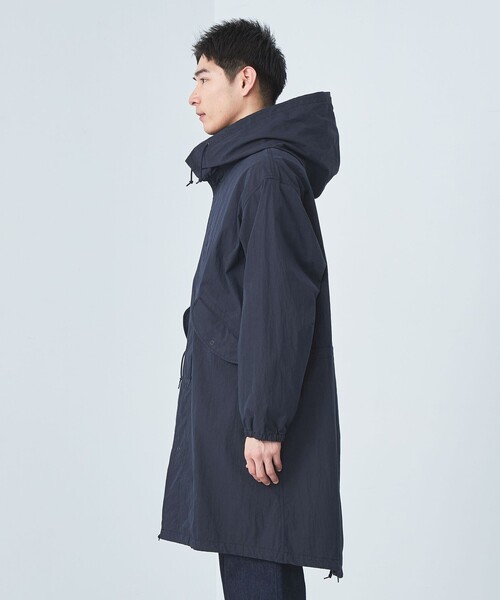 green label relaxing(グリーンレーベルリラクシング)の「コットン ナイロン バイオウォッシュ スノーパーカー -撥水-(ミリタリージャケット・メンズ・ネイビー/ライトグレー・M/L)」の11枚目の写真