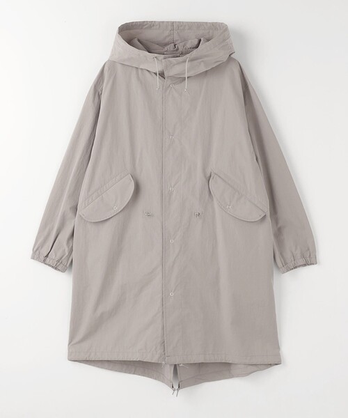 green label relaxing(グリーンレーベルリラクシング)の「コットン ナイロン バイオウォッシュ スノーパーカー -撥水-(ミリタリージャケット・メンズ・ネイビー/ライトグレー・M/L)」の13枚目の写真