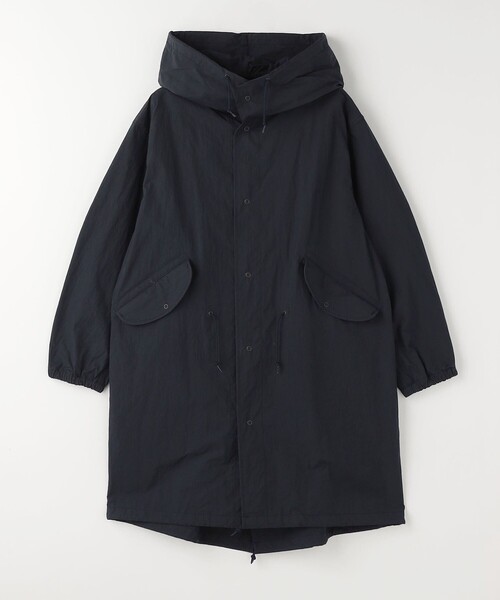 green label relaxing(グリーンレーベルリラクシング)の「コットン ナイロン バイオウォッシュ スノーパーカー -撥水-(ミリタリージャケット・メンズ・ネイビー/ライトグレー・M/L)」の14枚目の写真