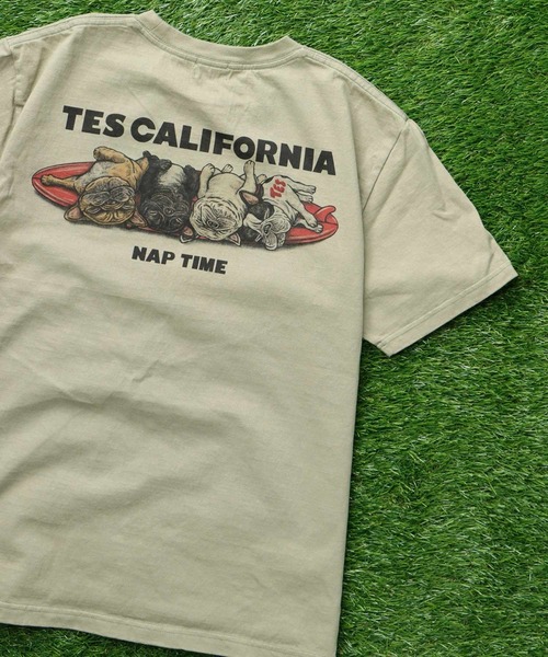 The Endless Summer（エンドレスサマー）の「TES 4BUHI NAP TIME T-SHIRT / Tシャツ（Tシャツ/カットソー・メンズ・グリーン系その他3/アイボリー/グレー/ホワイト・LARGE/X-LARGE/XX-LARGE/SMALL/MEDIUM）」の4枚目の写真
